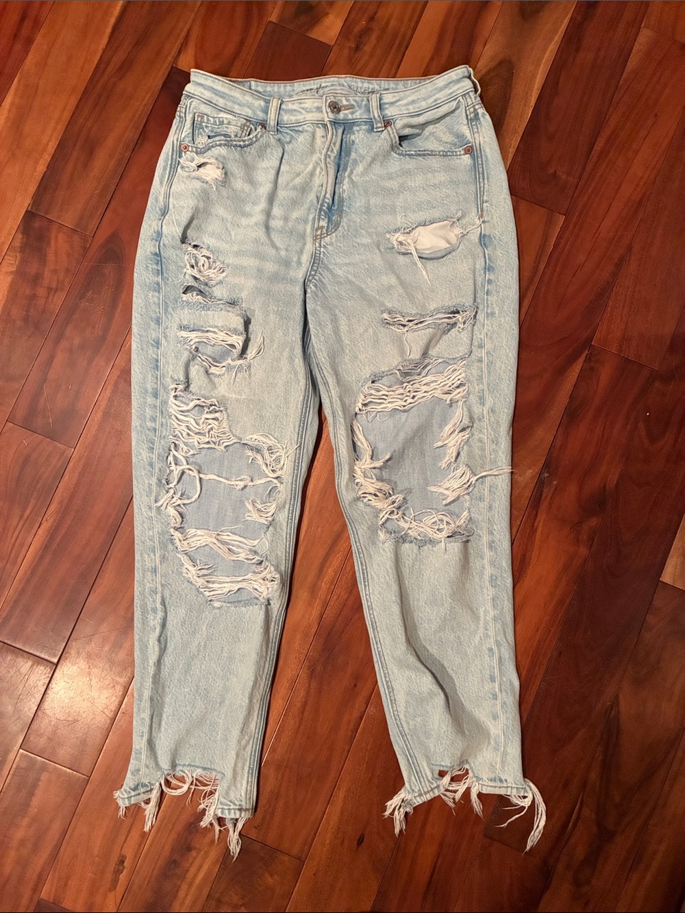 Light Wash Distressed Jeans